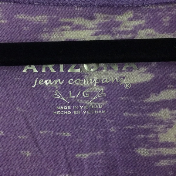 NWOT purple burn out scoop neck tee - Picture 2 of 3